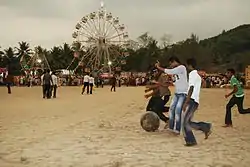 Football game during Chendu Festival