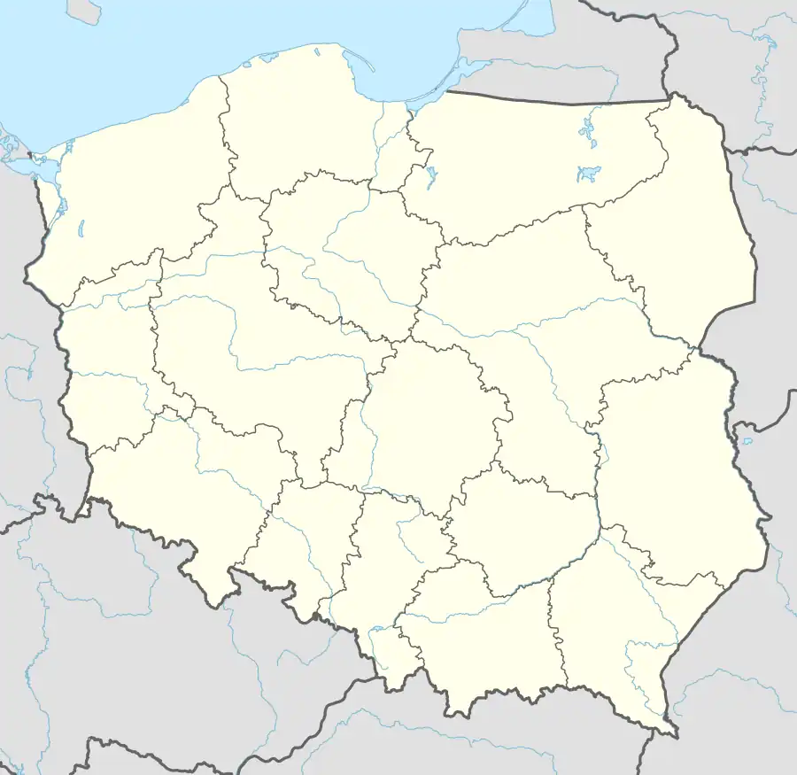 Strzały is located in Poland