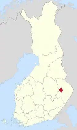 Location of Polvijärvi in Finland