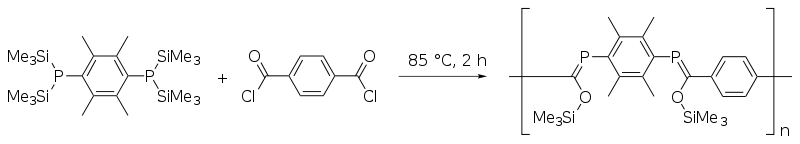 Poly(p-phenylenephosphaalkene)