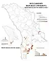 Distribution of Bulgarians in Moldova according to the 2004 census