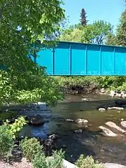 Cycleway bridge over the Saint-Charles River (Loretteville, Quebec)