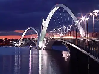 JK Bridge at dusk