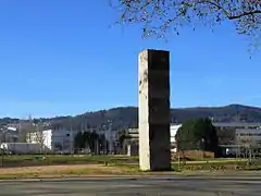 Untitled, granite menhir by Ulrich Rückriem