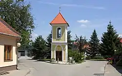 Belfry in the centre of Popovice