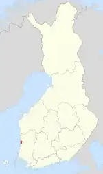 Location of Porin mlk in Finland