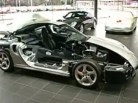 Cutaway of a Porsche 996