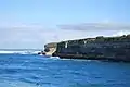 The headland of the harbour at Port Campbell