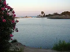 View of the Admiralty Islet from the circular port of Carthage.