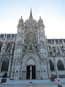 North transept portal of Evreux Cathedral, Normandy.