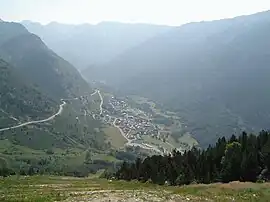 A view of Porté-Puymorens at the foot of Puig Carlit