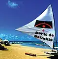 Sail boat on the beach at Porto de Galinhas