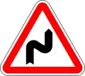 Double curve, first to right