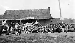 Post office in Whitney, about 1900–1910