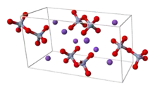 Unit cell of potassium dichromate