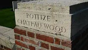 Potijze Château Wood Commonwealth War Graves Commission cemetery