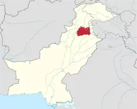 Largest Extent of Ghakhar rule