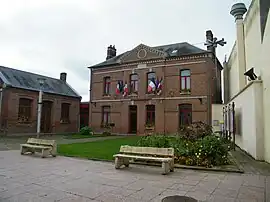 The town hall in Poulainville