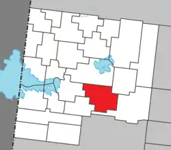 Location within Abitibi-Ouest RCM