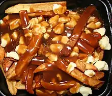 Poutine with a thicker beef gravy