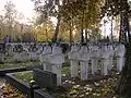 Graves of Polish soldiers who died in the 1944 Warsaw Uprising