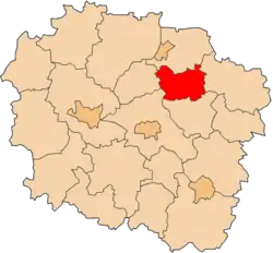 Location within the voivodeship