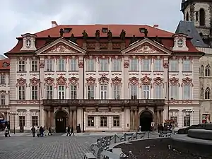 An ornate four-storey palatial building