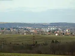 Roztoky seen from Prague-Čimice