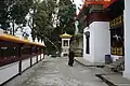 Prayer wheels in Enchey Gompa