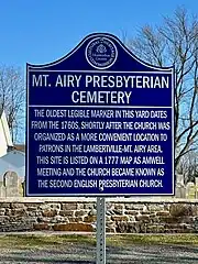 Cemetery information sign