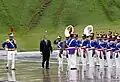 President Lula da Silva reviews the troops of the Presidential Guard Battalion