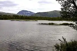 View from Prestvannet in the city of Tromsø