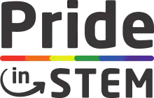 The logo of Pride in STEM