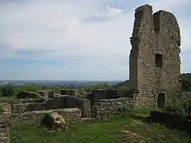 The remains of the priory in Châtel-Saint-Germain