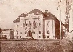 The Muscel County Prefecture's building from the interwar period, now Câmpulung city hall.