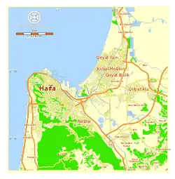 Map of Haifa