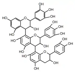 Chemical structure of prodelphinindin C2.