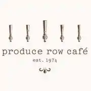 Logo reading "produce row café est. 1974"