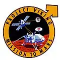 Mars symbol in the patch for NASA's Viking mission