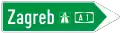 C81Signpost for a highway or an expressway