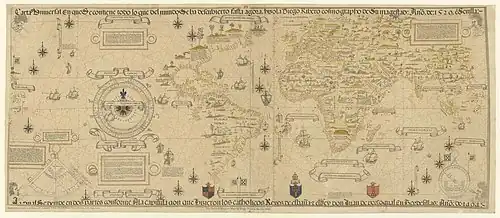 Image 1The Propaganda Map, a 1529 version of the Padrón Real now held by the Vatican Library. (from History of cartography)