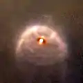 Very bright proplyd 181-825 in the Orion Nebula, from Hubble Space Telescope