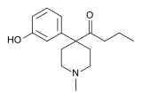 Chemical structure of propylketobemidone.