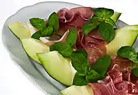 Prosciutto with melon