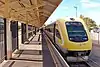 Passenger train at station platform