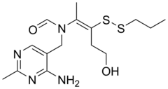 Skeletal formula of prosultiamine