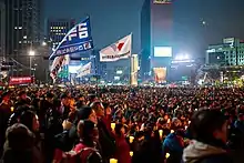 Image 15Candlelight protest against South Korean President Park Geun-hye in Seoul, South Korea, 7 January 2017 (from Political corruption)