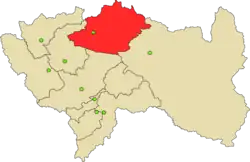 Location of Chanchamayo in the Junín Region