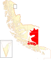 Location in the Magallanes Region