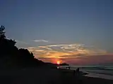 Chłapowo beach during sunset